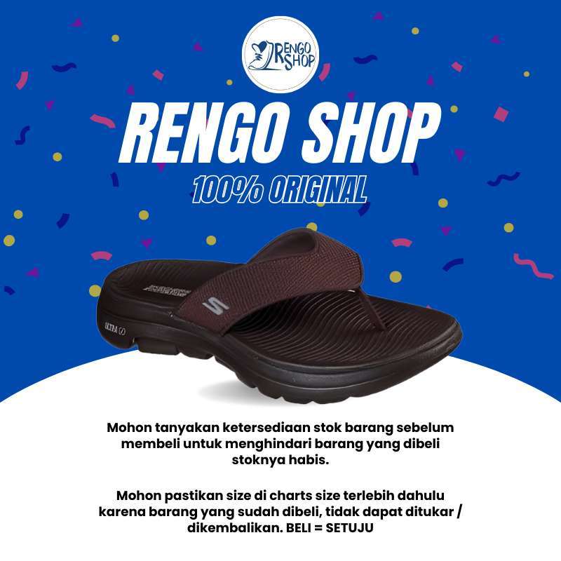 Jual ori Sendal Jepit Pria Skechers Go Walk 5 Iango 229009 choc