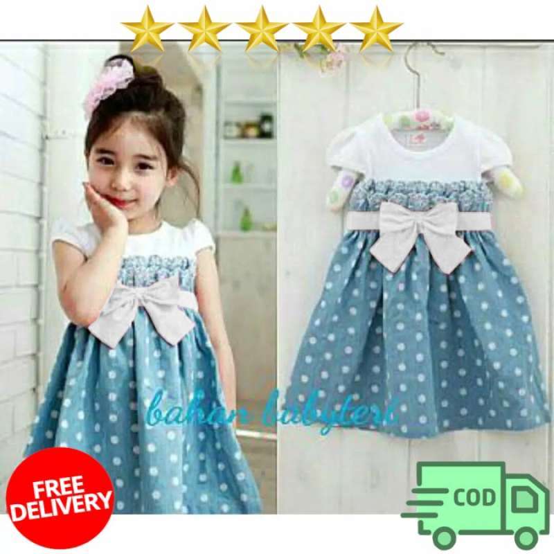 Promo RICH ONLINE DRESS PINGKAN KID DRESS ANAK PEREMOUAN 3 TAHUN