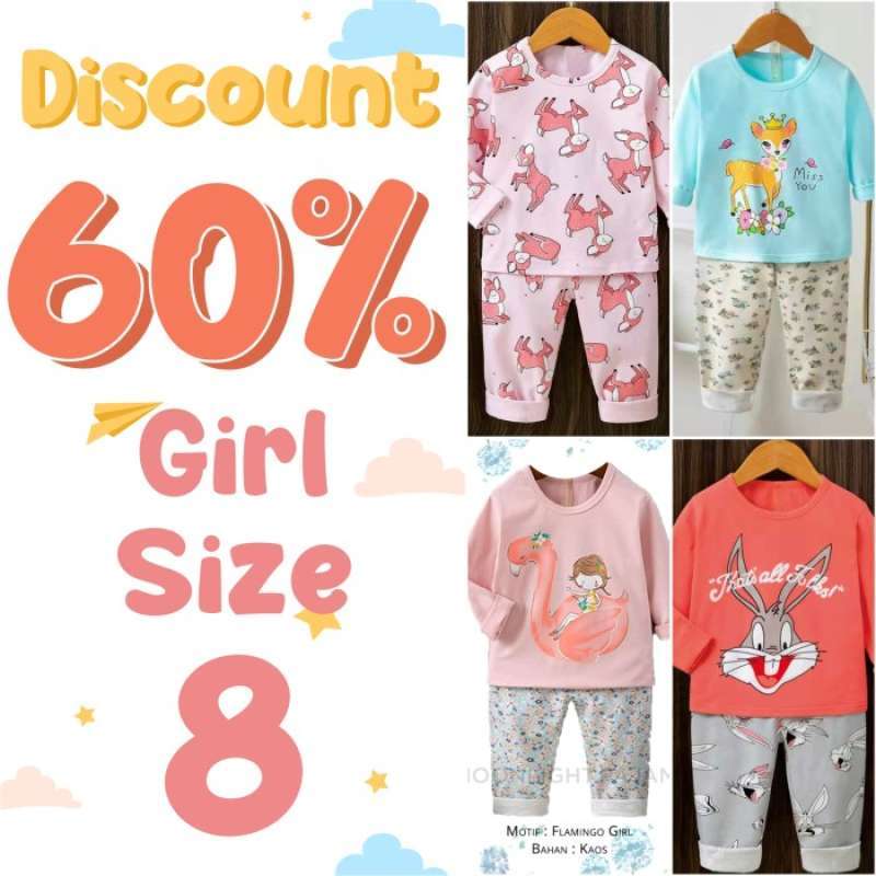 Promo Promo Piama Anak Kaos Size 8 Girl Baju Tidur Sale Moonlight Pajamas Diskon 23 Di Seller Babana Store Kalibata Kota Jakarta Selatan Blibli