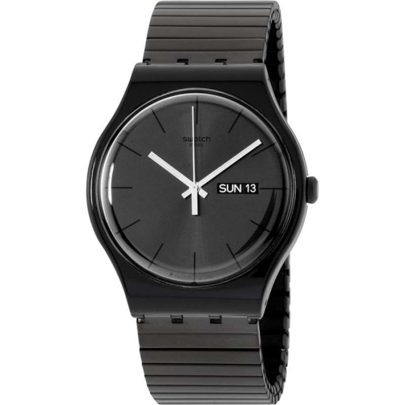 Swatch mystery cheap life black
