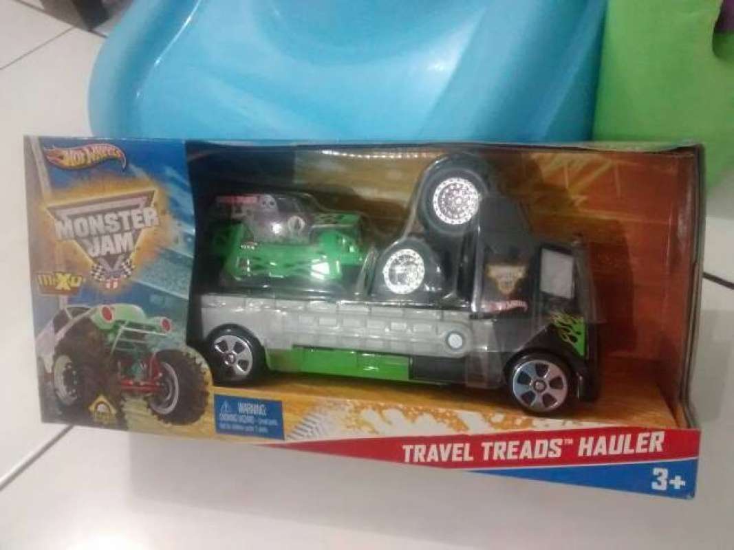 Promo Monster Jam Grave Digger Travel Treads Hauler Diskon 23 di