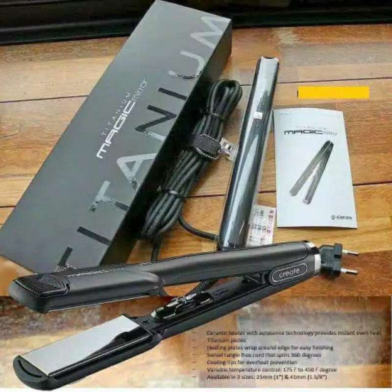 Jual CATOK IRON fLAT CREATE MAGIC MIRROR II TITANIUM 1 24 MM ORI