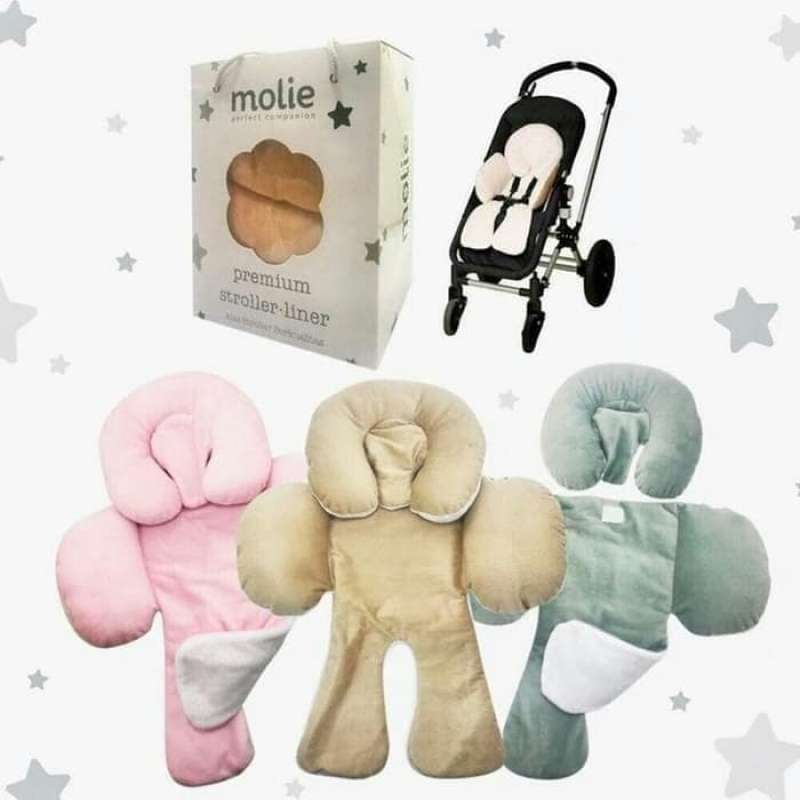 Alas Stroller Molie Premium Tatakan Stroller Liner Biru