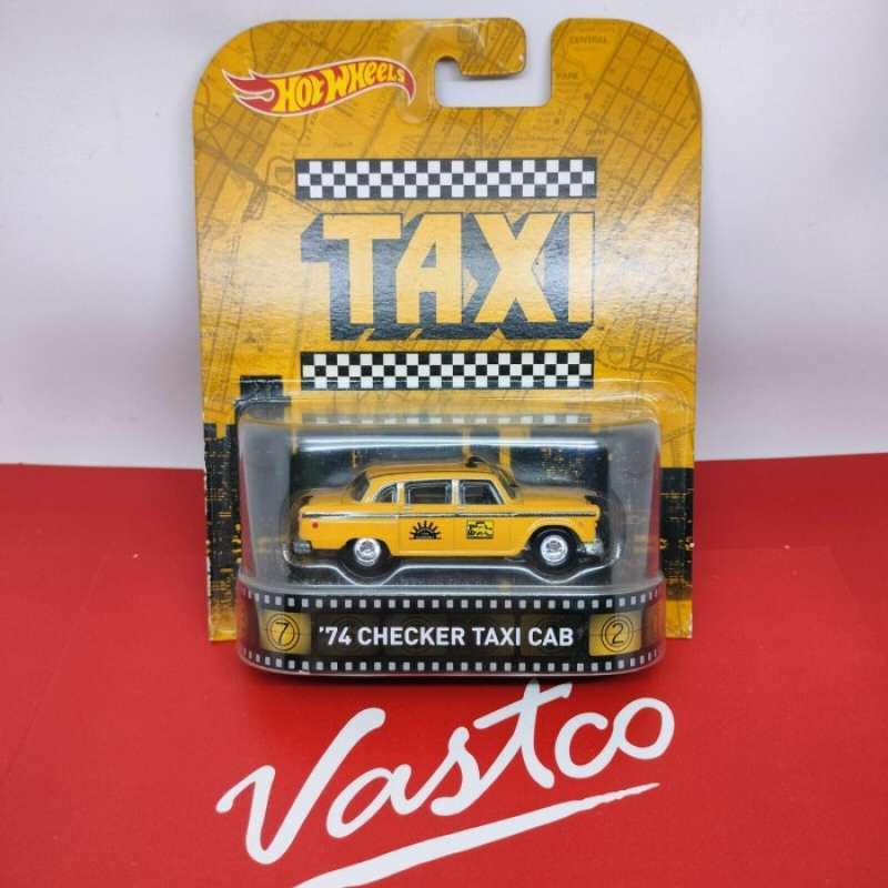 Hot Wheels Taxi 74 Checker Taxi Cab Hotwheels Retro Entertainment