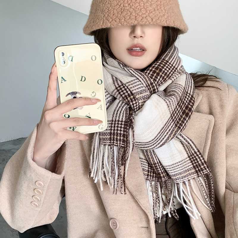 Winter Fashion Japanese Winter Scarf Syal Winter Scarf Cashmere