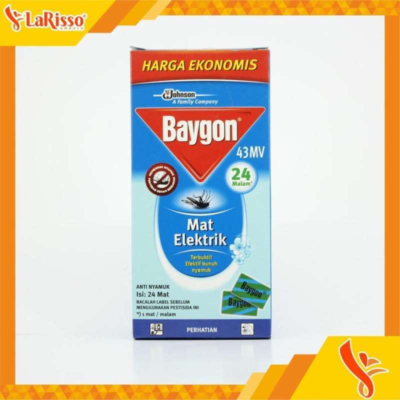 Jual BAYGON MAT ELEKTRIK OBAT ANTI NYAMUK REFILL ISI 24PCS ALL