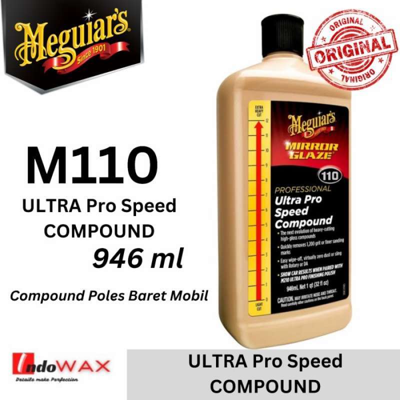 Meguiar's M110 Mirror Glaze Ultra Pro Speed Compound - Heavy Cut, High  Gloss, M11032, 32 Oz 