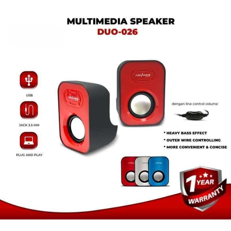 Advance Duo 026 Multimedia Speaker PC Notebook Laptop