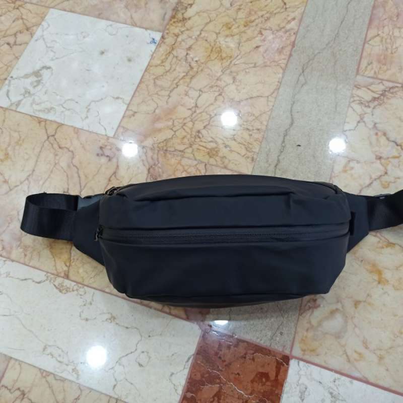 Jual Tas Waistbag Pria Waterproof Selempang Sling Bag Waist Polos
