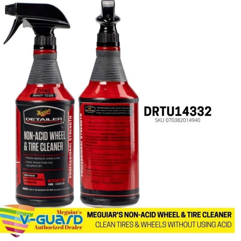 Meguiars D143 Non Acid Wheel and Tire Cleaner Kit