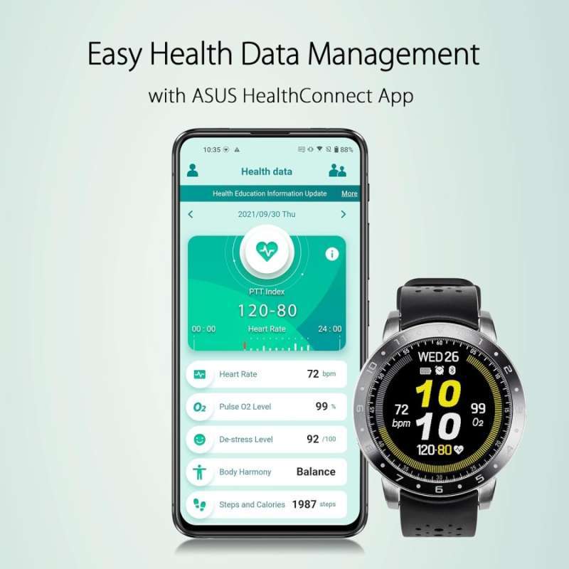 ASUS VIVOWATCH HC-B05 INTELLIGENT WEARABLE HEALT TRACKER 24/7 HEALTH