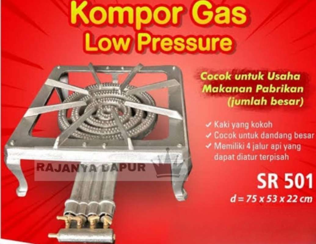 Promo kompor gas 501 kran + kerdus - kompor sr 501 kran - kompor 4 pipa  Diskon 23% di Seller TOKO AULYA 1 - Cipinang Besar Selatan, Kota Jakarta  Timur | Blibli