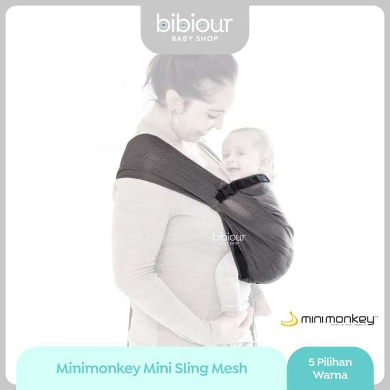 Minimonkey Mini Sling Mesh Gendongan Bayi Light Green