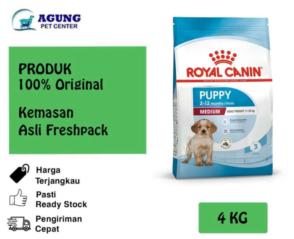 Promo Royal Canin Medium Junior Puppy 4kg Promo Price Diskon