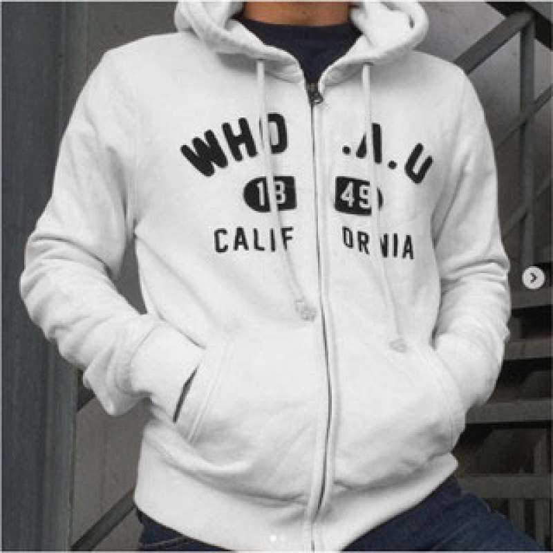 Jual Jaket Zipper Hoodie California 1849 Pull Bordir High