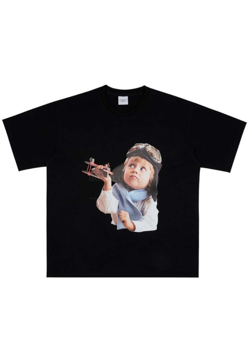 【ADLV】SCREAM BOY LETTERING BABY FACE SHORT SLEEVE T-SHIRT acmé de la vie ADLV SCREAM BOY LETTERING BABY FACE SHORT