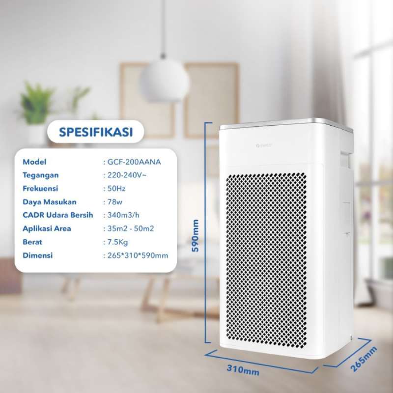 Gree air best sale purifier gcf200aana