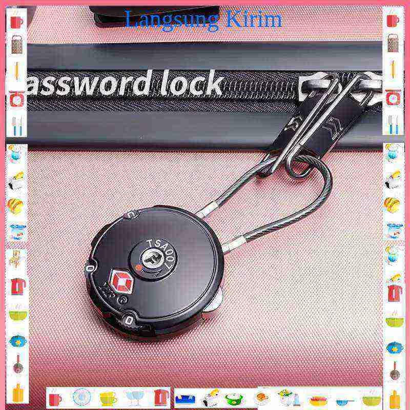 Jual YiF Gembok Koper Angka 3 Digit Password TSA Lock Suitcase