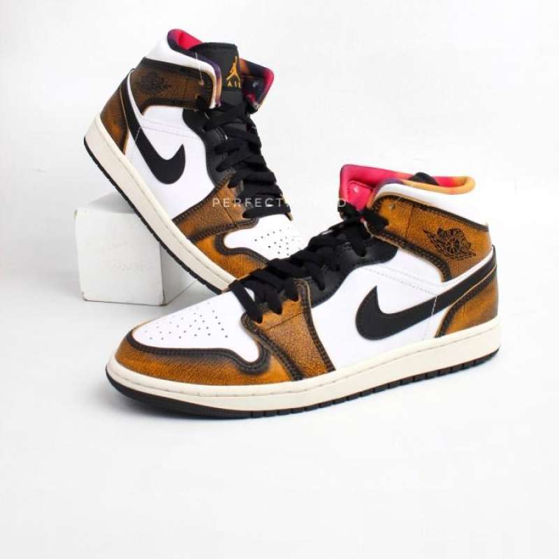 Jual Air Jordan Mid Wear Away Yellow 100% Original Bnib 45 Di