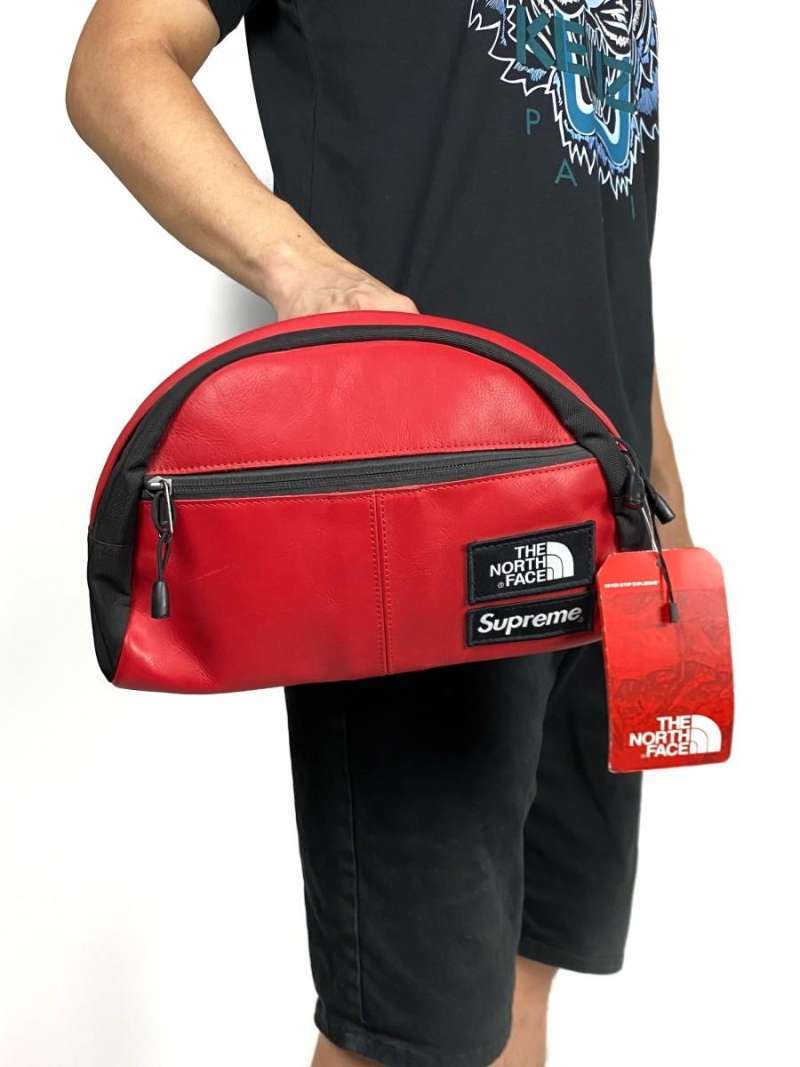 Supreme the north face store leather waist bag
