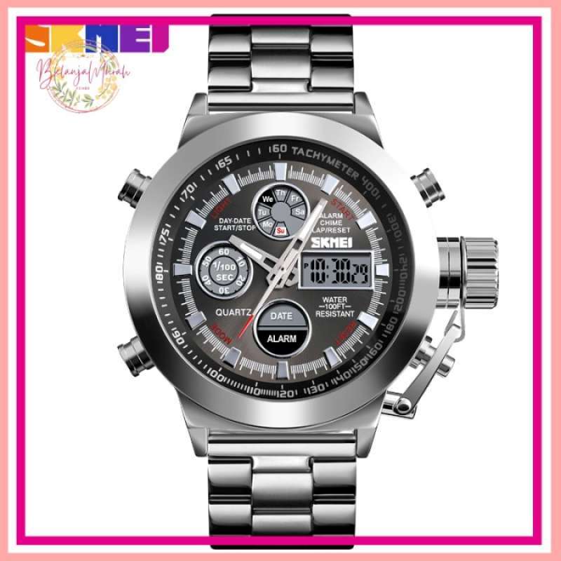 Jual Skmei Jam Tangan Analog Chrono Pria Stainless Steel Strap 1515 Silver Di Seller Ashcollection Rawa Buaya Kota Jakarta Barat Blibli
