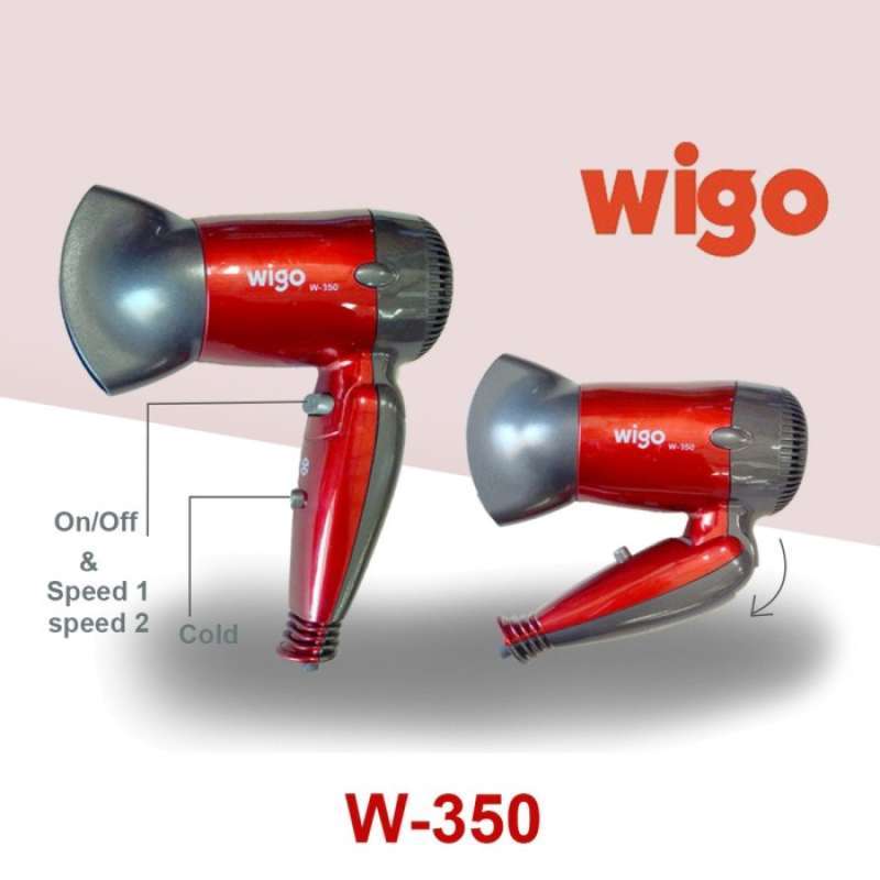 Promo Wigo hair dryer mini W 350 hairdryer pengering rambut Diskon