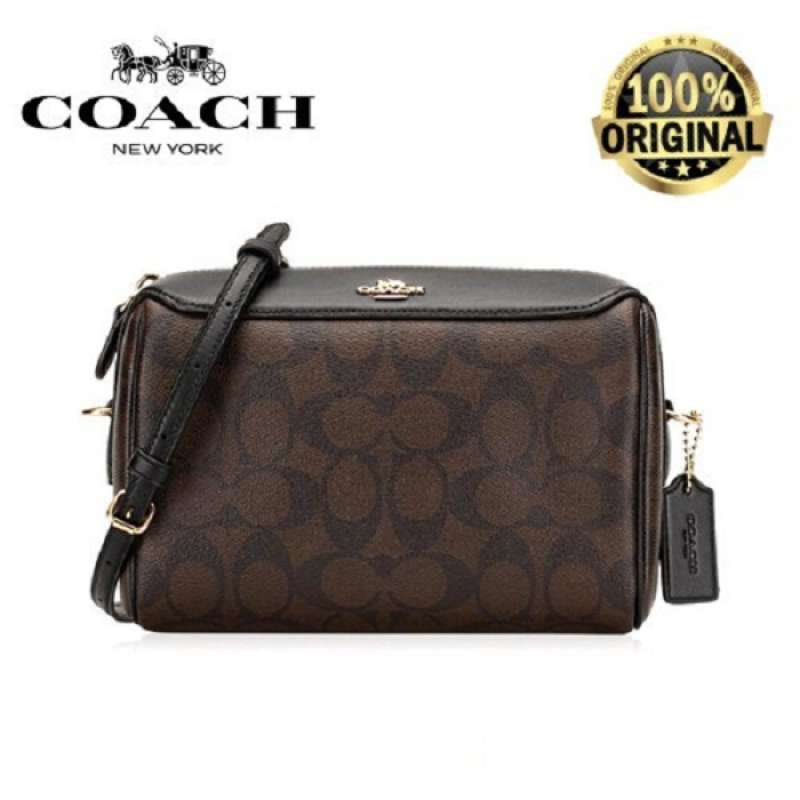 Jual Tas COACH Mini Bennet Crossbody In Signature Mahogany di