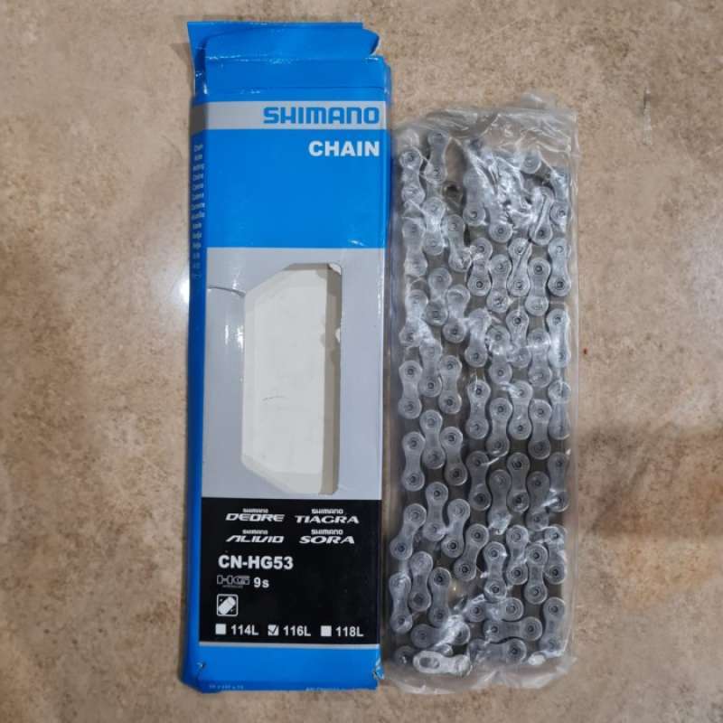 Promo RANTAI SHIMANO HG53 9 SPEED TIAGRA DEORE ALIVIO SORA CHAIN