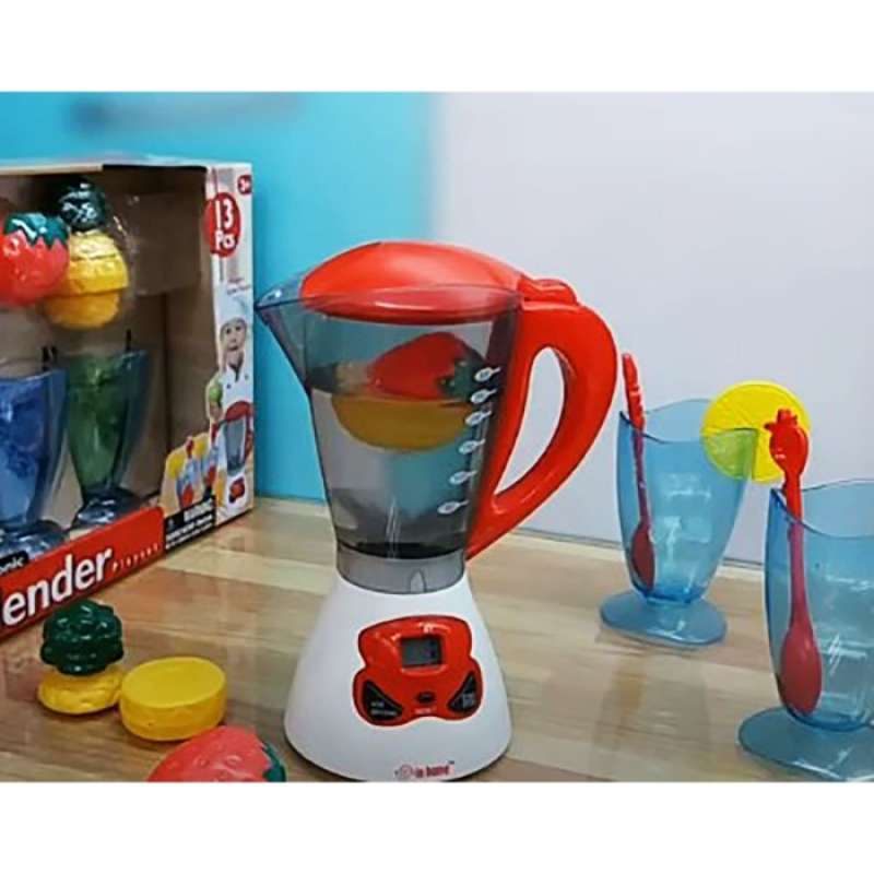 Red Box Toy In Home Electronic Blender PlaySet Kitchen Juice Masak Jus