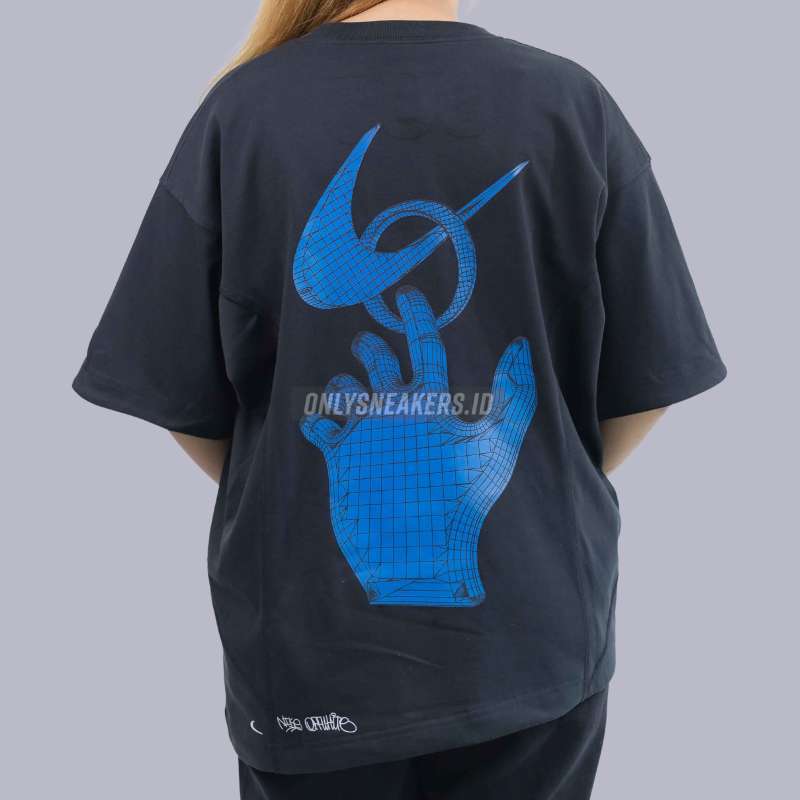 Jual Off White X Nike Graphic 005 Black Tee (100% Authentic