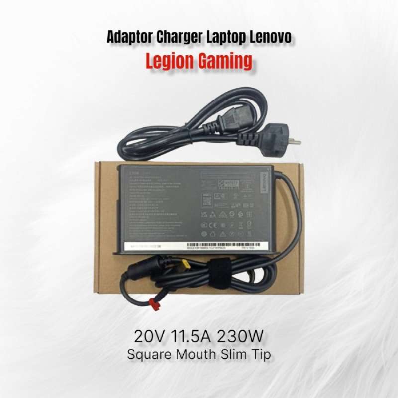 Original Adapter Charger Lenovo 20V 11.5A 230W USB Slim New Shape