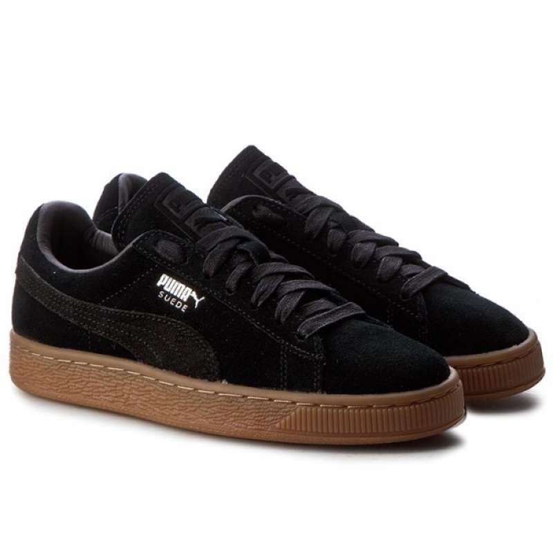 Puma suede black gum online