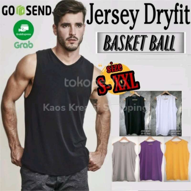 Jual Jersey Basket Polos Dryfit Bodyfit Muscles Baju Basket