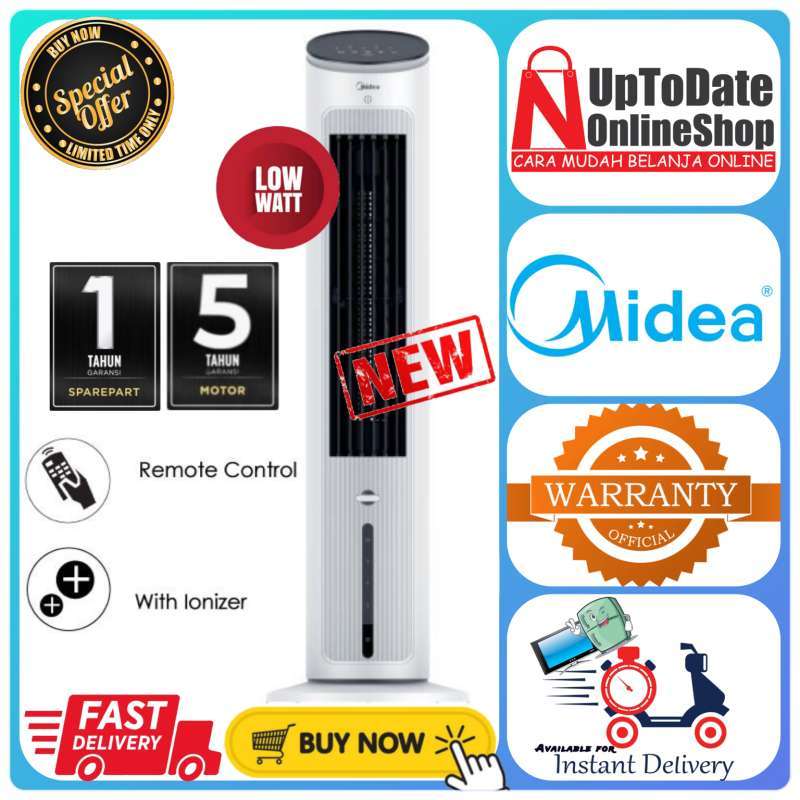 Promo AIR COOLER MIDEA MAC400R0APW MAC 400R0APW 3in1 EVAPORATIVE COOLER  REMOTE IONIZER TECHNOLOGY MIDEA AIR COOLER 4L Diskon 81% di Seller Uptodate  Online Shop - Gebang Raya, Kota Tangerang | Blibli