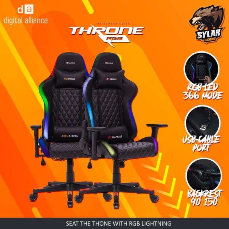 Promo Digital Alliance Throne Rgb Gaming Chair Baru