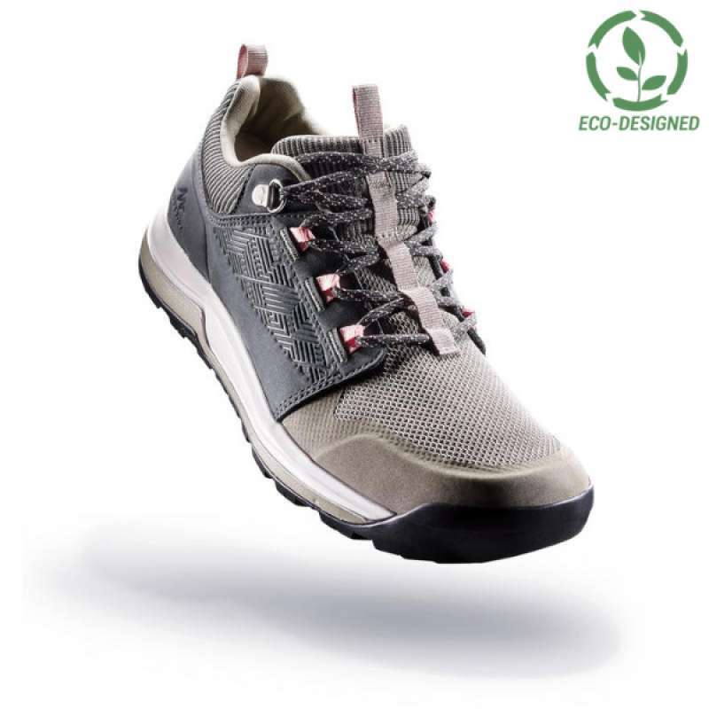 Jual Decathlon Quechua Sepatu Hiking Wanita Nh500 Beige Khaki