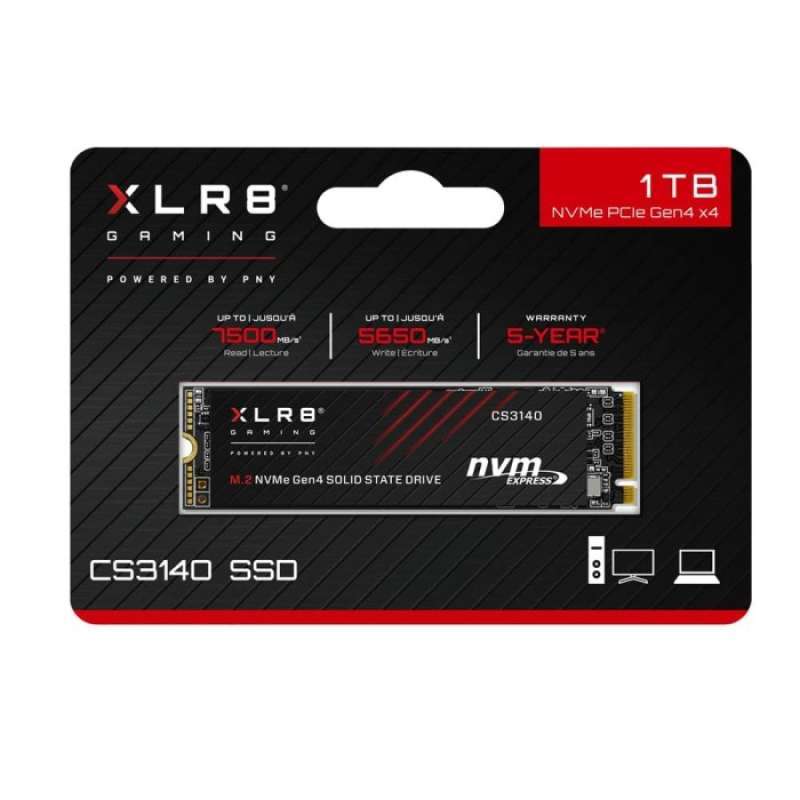 Terbaru Pny Nvme Ssd 1Tb Cs3140 M.2 Pcie Gen4X4 Fastest R 7500 Terlaris