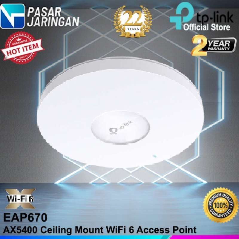 EAP670, AX5400 Multi-Gigabit Ceiling Mount WiFi 6 Access Point