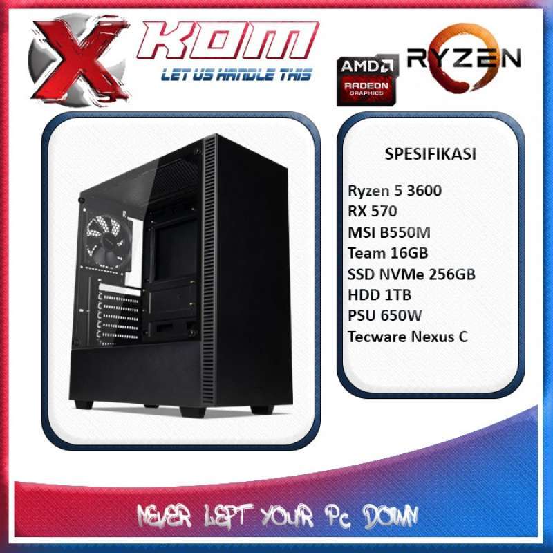 Ryzen 5 hot sale 3600 rx 570
