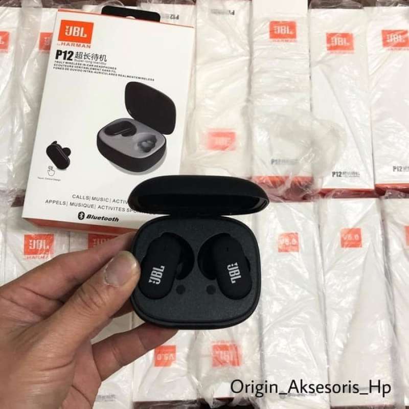 Promo Headset Bluetooth JBL TWS P12 Wireless Earphones JBL TWS 4