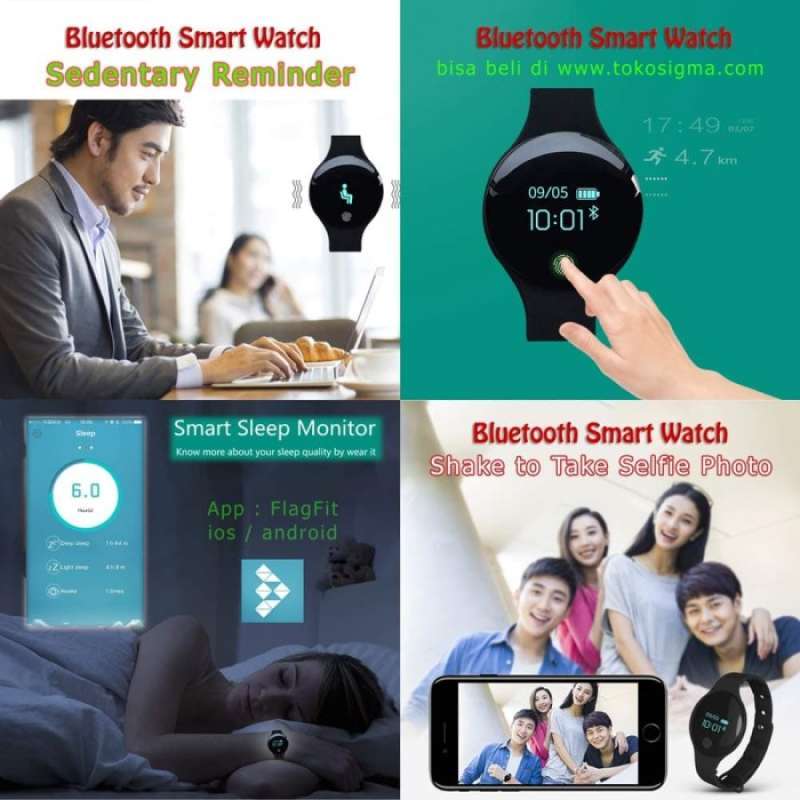 Promo Bracelet Tlw08 Flagfit Smart Band Tracker Bt 4 Sport Health