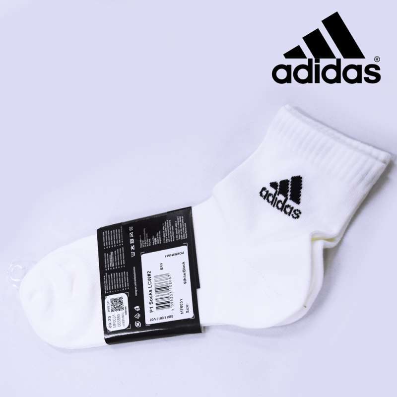 Kaos Kaki Adidas Wucht P1 Low Cut White Black