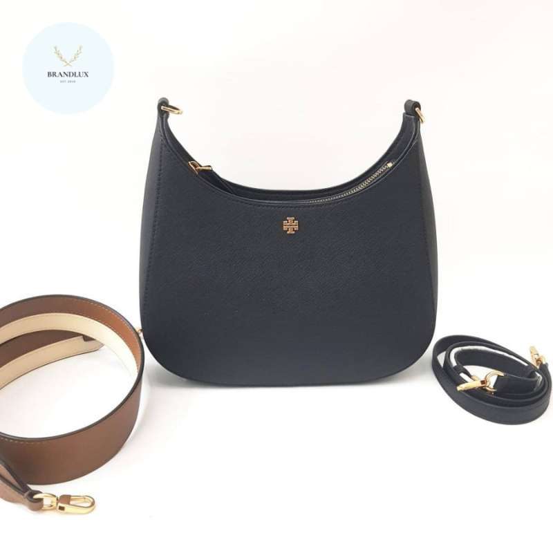 Tory burch sales fleming swingpack black