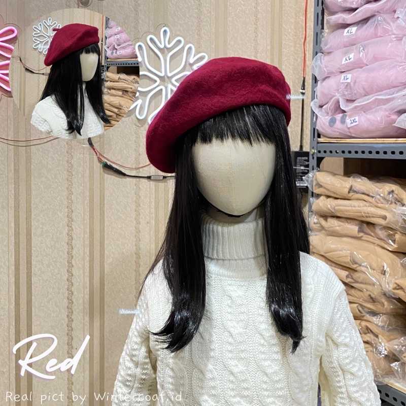 Promo Verish Beret Hat Pumpkin Kids Import Topi Kupluk Anak Cewek