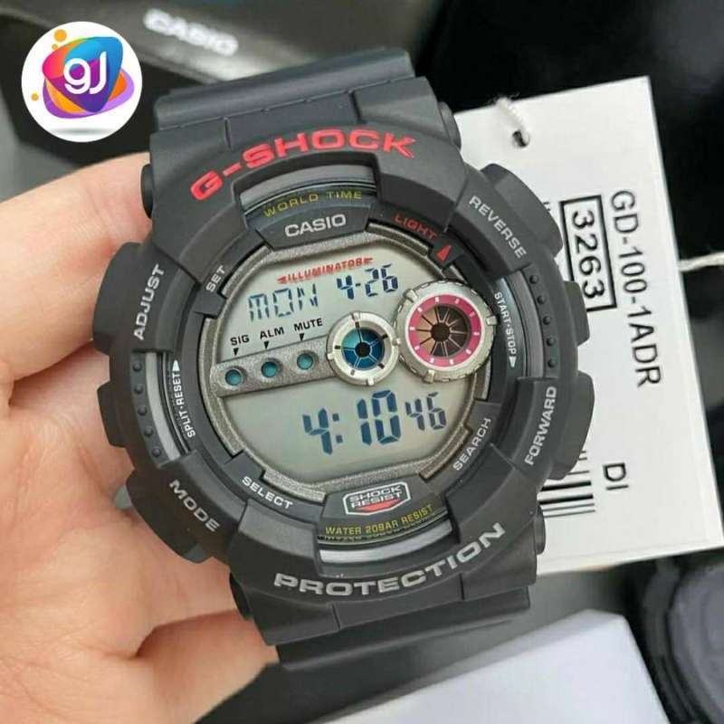 Jual Casio G Shock GD 100 1ADR Original Garansi Resmi 2Th. GShock