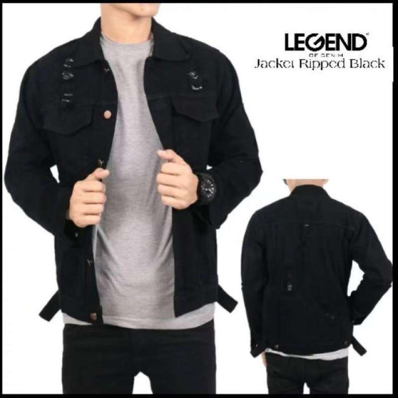 Jaket top levis ripped