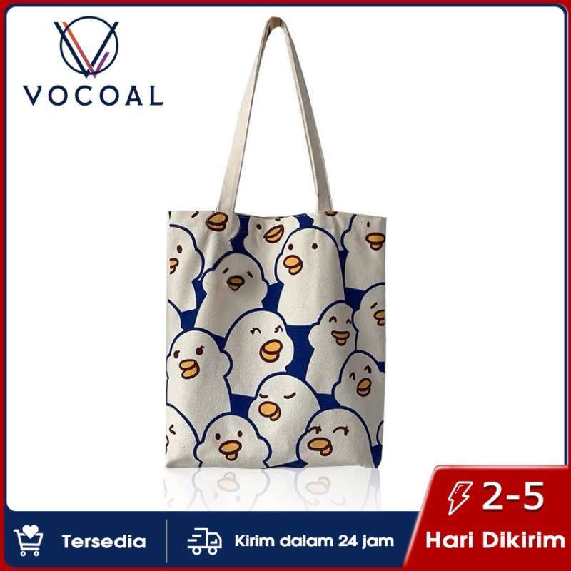 Promo Vocoal Tote Bags Tas Bahu Tas Kanvas Lucu Tas Tangan
