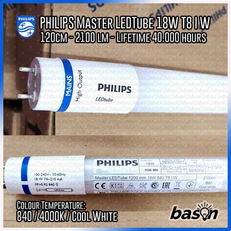 Master ledtube 1200 mm store 18w 840 t8 iw