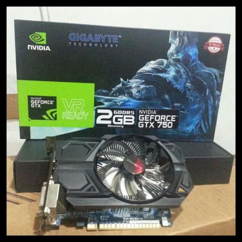 VGA Nvidia Gigabyte Geforce GTX 750 DDR5 2GB
