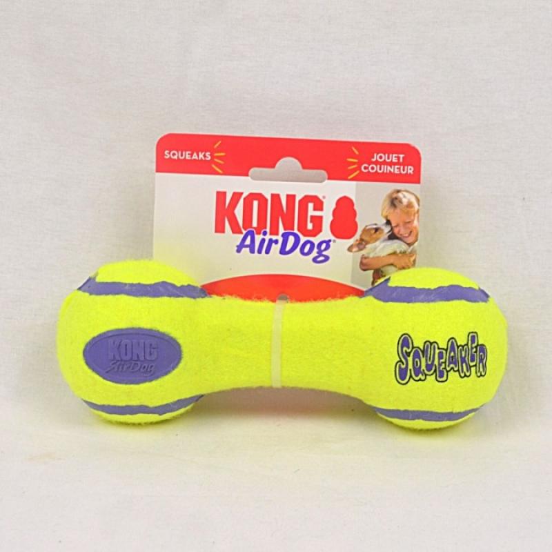 Kong air deals squeaker dumbbell